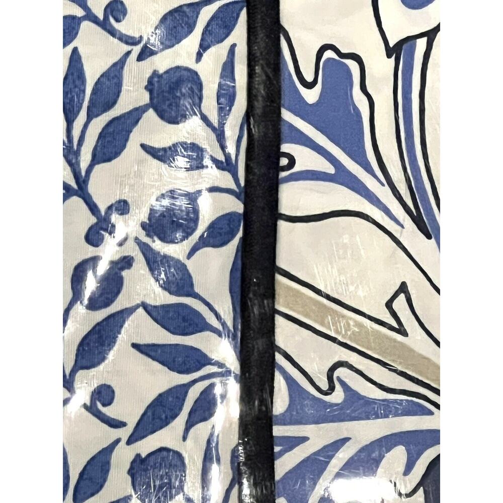 William MORRIS & CO. KING Duvet Cover Set Blue White Reversible COTTON - Picture 3 of 16